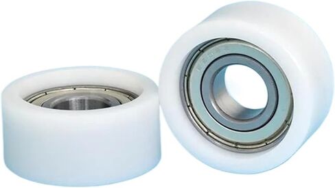5pcs/20pcs Deep Groove Bearing Pulleys 15 * 42 * 20mm 6202ZZ POM Plastic Coated Pulley Guide Wheel(5pcs,White) in Saudi Arabia