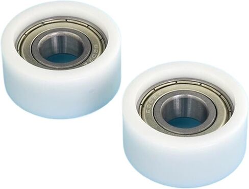 5pcs/20pcs Deep Groove Bearing Pulleys 15 * 42 * 20mm 6202ZZ POM Plastic Coated Pulley Guide Wheel(5pcs,White) in Saudi Arabia