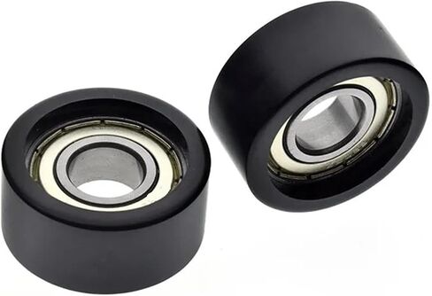 5pcs/20pcs Deep Groove Bearing Pulleys 15 * 42 * 20mm 6202ZZ POM Plastic Coated Pulley Guide Wheel(5pcs,White) in Saudi Arabia