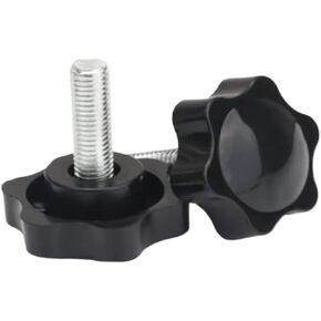 M4 M5 M6 M8 M10 Plastic Head Thread Star Shape Knurled Thumb Tighten Screw Clamping Grip Knob Screw Wood Plum Bolt(M10x40 2PCS) in Saudi Arabia