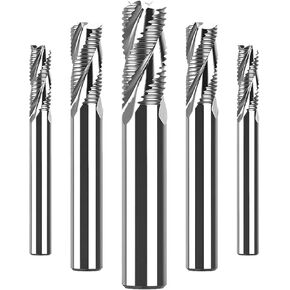 Roughing End Mill 4-20mm 3 Flutes CNC Solid Carbide Router Bits for Aluminum Spiral Bit HRC55 Solid Carbide Milling Cutter(3x8) in Kuwait