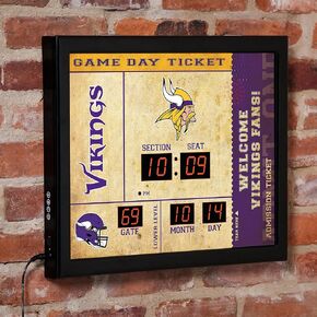 NFL Dallas Cowboys Scoreboard Digital Wall Clock with Bluetooth Speaker, Vintage Wall Decor for Sports Man Cave, Game Rooms, Gift for Football Fans in Kuwait