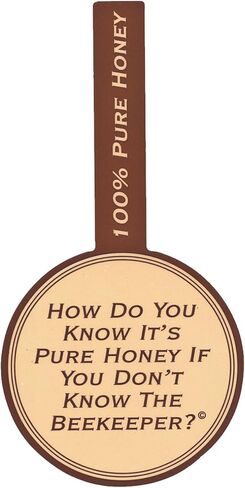 Mann Lake Round Beekeeper Label ، علامة تبويب إثبات العبث الختم ، تصادق العسل المحلي ، سهلة التطبيق ، زيادة مبيعات العسل ، متعددة السطح ، لفة 250 ، (2 1/4 ") in Kuwait
