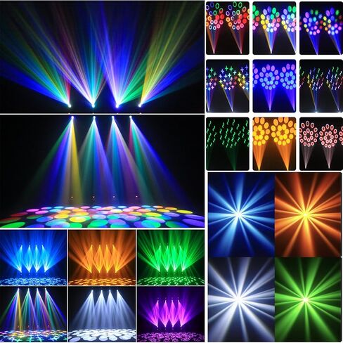 120W LED Moving Head ， أضواء مرحلة DJ مع DMX والتحكم المنشط الصوتي لحفل الزفاف ديسكو حفلات الكنيسة الحية in Kuwait