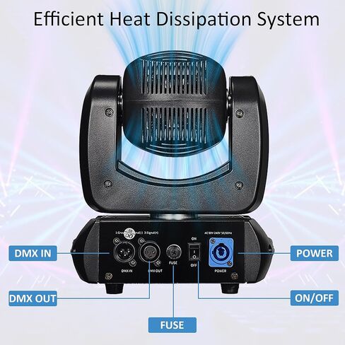 120W LED Moving Head ， أضواء مرحلة DJ مع DMX والتحكم المنشط الصوتي لحفل الزفاف ديسكو حفلات الكنيسة الحية in Kuwait