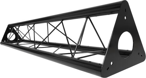 KUAFU 2 x 5ft Triangle Truss Lighting System Stand, 10"x10" Diameter, Universal DJ Metal 5', Mobile Steel Lighting Triangle Bolted Truss, Black (Two Packages) in Saudi Arabia