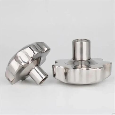 M6 M8 M10 M12 Stainless Steel 304 Female Thread Star Knob Handles Star Shaped Clamping Nuts Knobs Plum Hand Wheel(M6 Head 48mm) in Saudi Arabia