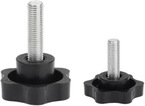 M4 M5 M6 M8 M10 Plastic Head Thread Star Shape Knurled Thumb Tighten Screw Clamping Grip Knob Screw Wood Plum Bolt(M10x40 2PCS) in Saudi Arabia