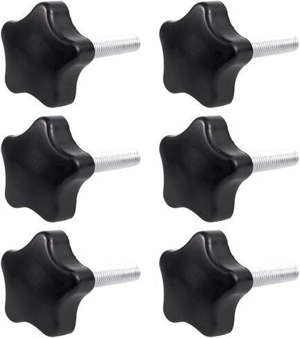 M8 X 40Mm Screws Star Head Wing Screw Clamp Knob Handle Black in Kuwait