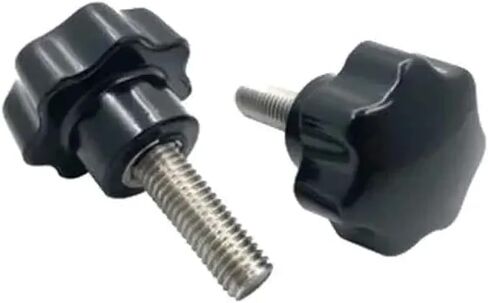 M16 SPERED Star Bakelite مقبض مسامير البرقوق زهر البلاستيك يدوية تويست المسمار Torx رأس الترباس 304 Stainle (M16x25mmxd60mm) in Saudi Arabia