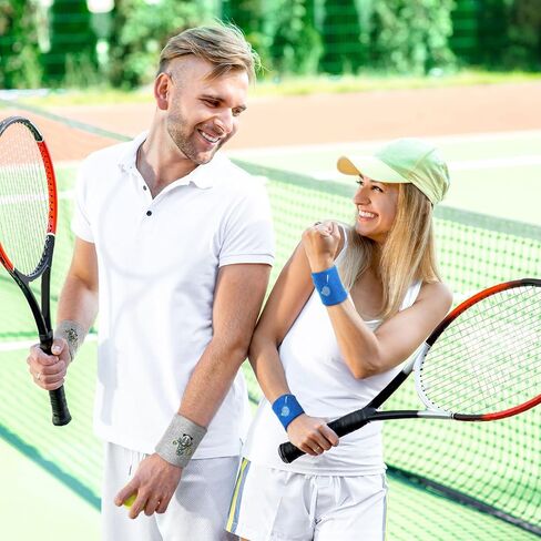 8 PCS Tennis Wristbands Beynnis Beysbands المطرزة الرياضية الجمباز المعصم التنس التنس الملحقات الرياضية ARM Bands Coach Gift for Women Men Ren in Saudi Arabia