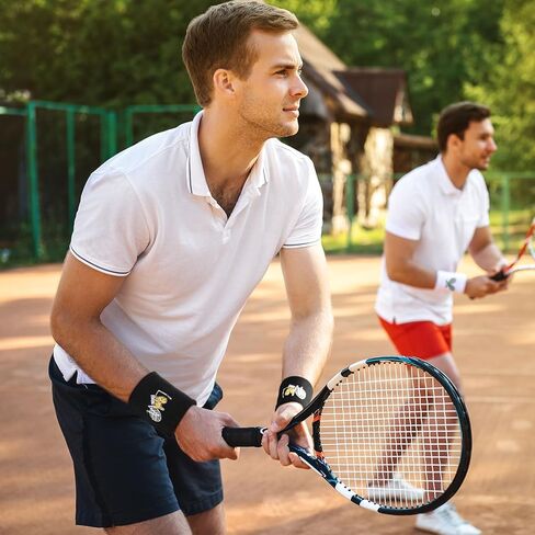 8 PCS Tennis Wristbands Beynnis Beysbands المطرزة الرياضية الجمباز المعصم التنس التنس الملحقات الرياضية ARM Bands Coach Gift for Women Men Ren in Saudi Arabia