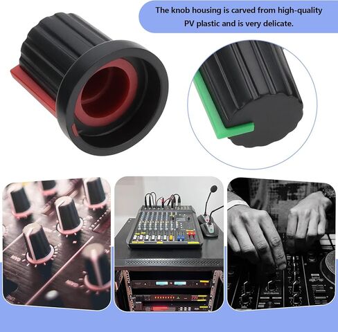 30pcs control control control control knob 6mm knurled shaft hole 15.5x15mm for audio adio car reclifier white/red/orang in Saudi Arabia