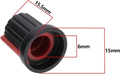 30pcs control control control control knob 6mm knurled shaft hole 15.5x15mm for audio adio car reclifier white/red/orang in Saudi Arabia