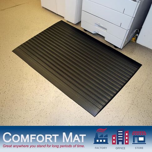 Durable Corporation-586S35BK Sof-Spun 5/8" Anti-Fatigue Floor Mat, 3' x 5', Black in Kuwait