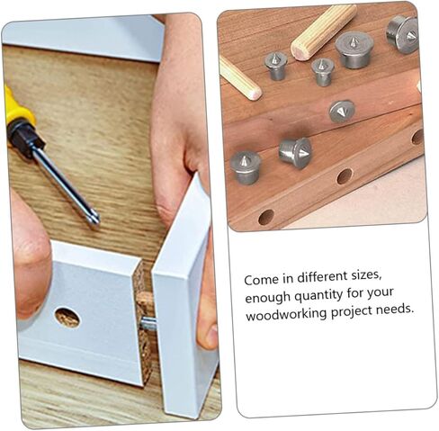 Homoyoyo 2sets Dowel Woodworking Tool Dowel لمركز الحفر الدقيق للتجميع الأثاث للمواد الباطن والتجنيد للمشاريع والحرف اليدوية in Kuwait