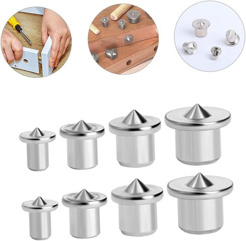 Homoyoyo 2sets Dowel Woodworking Tool Dowel لمركز الحفر الدقيق للتجميع الأثاث للمواد الباطن والتجنيد للمشاريع والحرف اليدوية in Kuwait