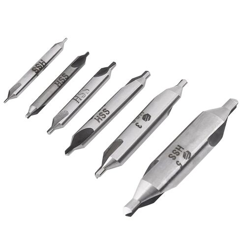تدريبات تركز ، 60 درجة مزدوجة الصلابة عالية عالية 1/1.5/2/2.5/3/5MM مركزية الحفر البتات 6pcs لمعالجة الصلب لمعالجة النحاس in Saudi Arabia