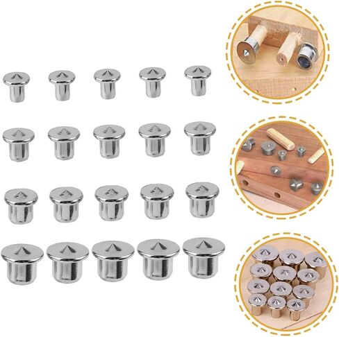 20pcs توسيط أداة محاذاة أدوات تركيز الخشب للحصول على إكسسوارات دقة للثقب الخشبي لتجميع الأثاث in Saudi Arabia