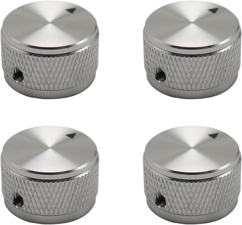 4pcs Aluminum Alloy Guitar Knobs, Black, Knurled, 0.98 x 0.61 inches (d*h), Potentiometer Control, Volume, Audio, Electric Guitar (Blue) in Kuwait