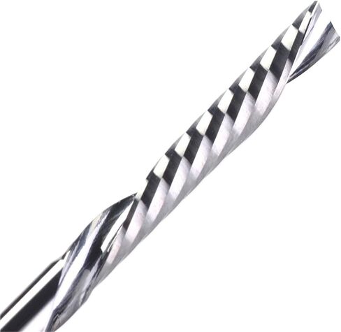 Vsharp 3.175mm مملح القاطع الحلزوني اليسرى أسفل قطع جهاز التوجيه الفلوت واحد بت CNC مطحنة البتات التنغستن الصلب (3.175x2x10) in Saudi Arabia