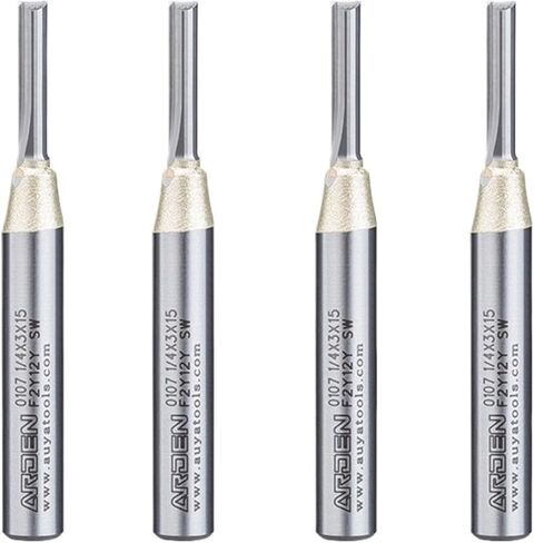 Arden 6.35mm CNC TCT end end Mill Tool Woodworking Tool Carbide Cutter 1/4 bit shank bit for mdf plywood chipboard slot (t01805) in Saudi Arabia