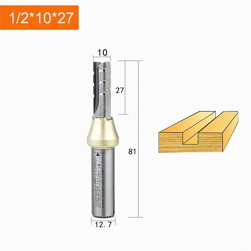 RU Arden 3 Flutes TCT Straight Router Bit 3F Cutting CNC Milling Cutter Carbide Cutter for Wood MDF Multilayer Particle Board(28mm) in Kuwait