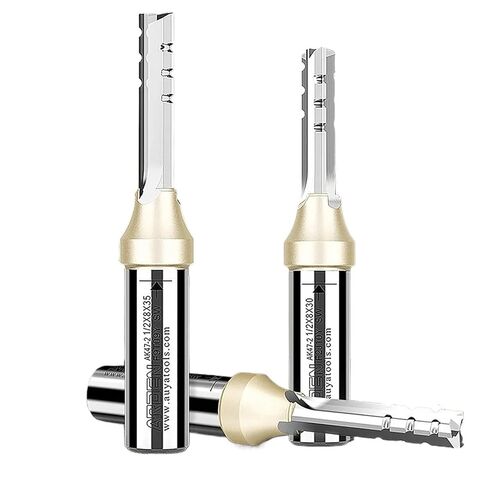 RU Arden 3 Flutes TCT Straight Router Bit 3F Cutting CNC Milling Cutter Carbide Cutter for Wood MDF Multilayer Particle Board(28mm) in Kuwait