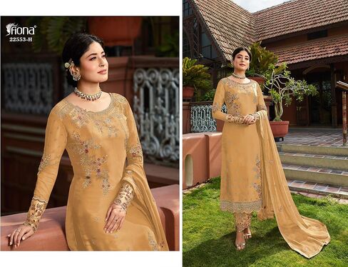 Ready to Wear Indian Pakistani Ethnic Wear Designer Straight Salwar Kameez Churidar Suit for Womens in Kuwait