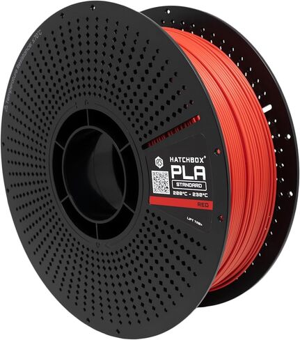 Hatchbox 1.75mm PLA 3D Frinter Bivament Series 1 kg refill ، تشمل التخزين المؤقت القابل لإعادة الاستخدام للطباعة ثلاثية الأبعاد ، دقة الأبعاد +/- 0.03 مم ، أسود in Kuwait