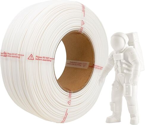 Hatchbox 1.75mm PLA 3D Frinter Bivament Series 1 kg refill ، تشمل التخزين المؤقت القابل لإعادة الاستخدام للطباعة ثلاثية الأبعاد ، دقة الأبعاد +/- 0.03 مم ، أسود in Kuwait