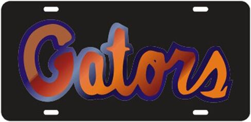 Craftique Florida Gators Black Laser Cut License Plate in Saudi Arabia