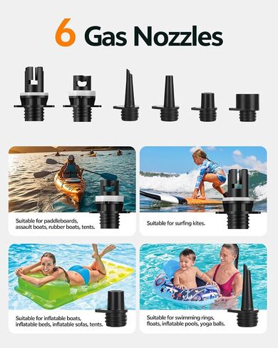 Cordless Electric Paddle Board Pump, 20 PSI SUP Pump with 15600mAh Battery, Portable Paddle Board Inflator, Air Pump for SUP, Inflatable Kayak Pump in Saudi Arabia