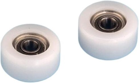 20pcs Plastic Coated Deep Groove Bearing Pulleys 3 * 12 * 6mm 693ZZ POM Wheel Roller in Saudi Arabia