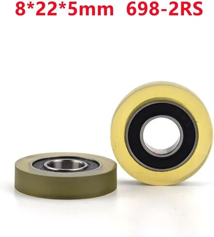 10pcs/50pcs 698rs 8x22x5 mm بلاستيك محمل محمل صامت العجلة بروز أحذية العميق محمل الأخدود العميق (50pcs) in Saudi Arabia