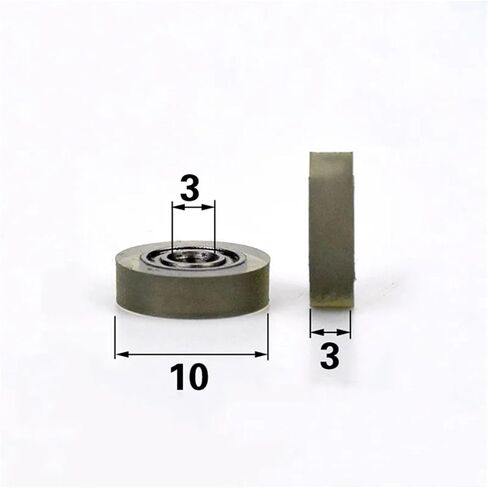 10pcs/50pcs polyurethane miniature تحمل الاحتكاك الشفاف الاحتكاك الشفافة. in Saudi Arabia