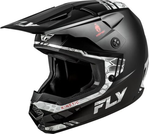 FLY Racing Kinetic Verdict Helmet - Black/Hi-Vis Yellow/Grey in Saudi Arabia