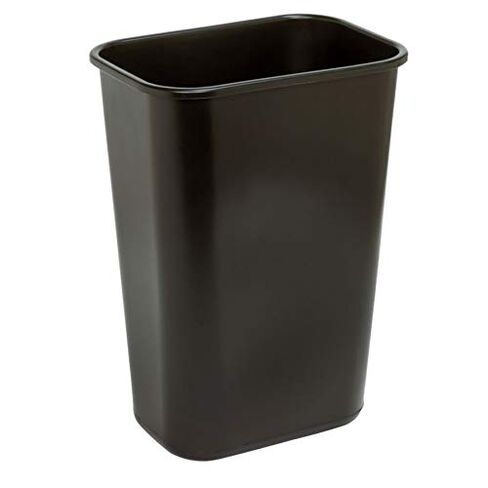 Wastebasket, 10.25 Gallons, 20 1/2in.H x 15 1/2in.W x 11 1/2in.D, Black, WB0196 in Saudi Arabia