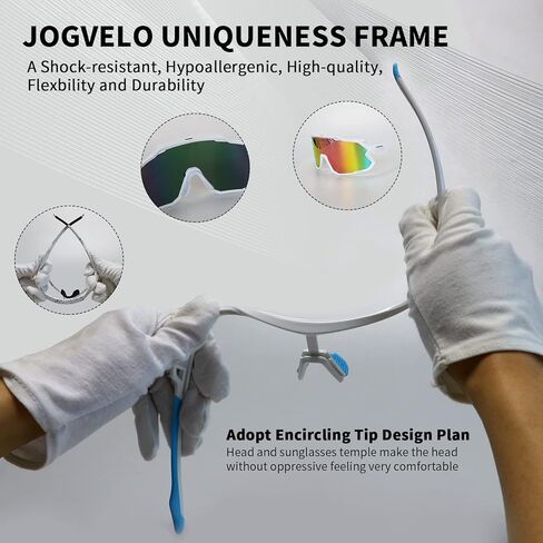 نظارات ركوب الدراجات ، نظارة شمسية رياضية مستقطبة للرجال/النساء/الشباب مع 3 عدسة قابلة للتبديل in Kuwait