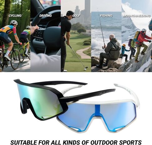 Sport Running Glasses for Women Men UV400 Protection TR90 Frame Multi Sport Eyewear Baseball Biking Cycling Glasses in Saudi Arabia