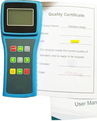 Vibrometer Vibration Meter Split Type Vibration Analyzer with Acceleration 0.1 m/s2~199.9 m/s2(Peak) Velocity 0.01 cm/s ~ 19.99cm /s(RMS) Displacement 0.001mm ~ 1.999mm(Peak-Peak) in Saudi Arabia