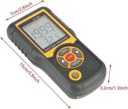 HT 1201 عداد الاهتزاز الرقمي ، اختبار محلل مستشعر مستشعر مستشعر Vibrometer لإزاحة سرعة الاهتزاز in Saudi Arabia