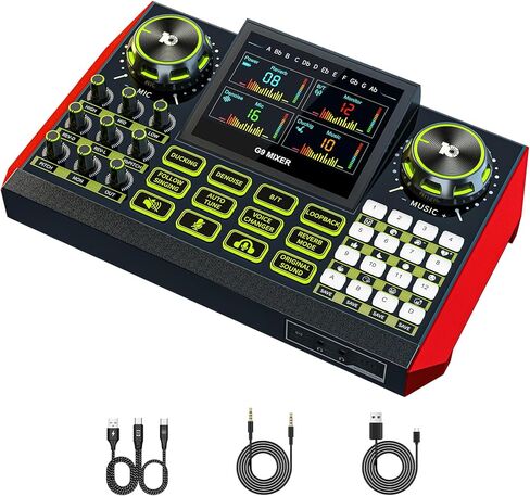 خلاط الصوت ، مناسب للبث المباشر والغناء والألعاب على أجهزة الكمبيوتر/الهواتف ؛ خلاط البودكاست مع بطاقة الصوت في الوقت الفعلي ، وظيفة تقليل الضوضاء ، ووظيفة كتم الصوت بنقرة واحدة in Kuwait