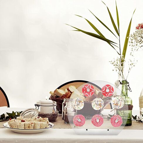 Yesland 2 Pack Dounut Wall Display Stand - لوحة دونات أكريليك واضحة مع 16 عمودًا معرضًا لرفف الحفلات ، عيد الميلاد ، حفل زفاف ، عيد ميلاد - جولة in Kuwait