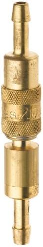 موصل سريع لإغلاق النحاس المفرد 5/32 "Barb ، .39" OD ، 2 "L joupler ، .95" L Plug in Saudi Arabia