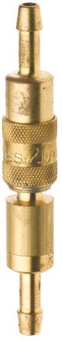 نحاس مزدوج الإغلاق الموصل السريع 3/8 "Barb ، .63" OD ، 3.25 "L joupler ، 1.97" L قابس مع Buna-N Seal in Saudi Arabia