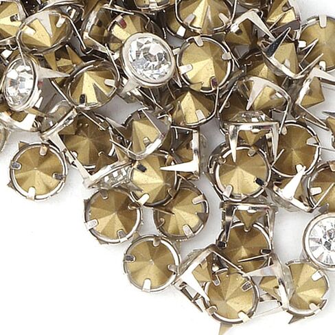 Fayelume 100 PCS Studs Spots, 10 MM Metal Studs, Rivets Spots Stud Cap, Claw Rivets, for Clothing, Fabric, Leather Crafting in Saudi Arabia