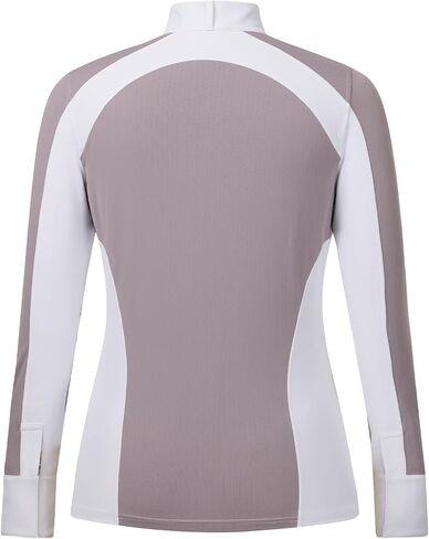 Kerrits Affinity Women's Long Sleeve Shirt - قميص منافسة الفروسية خفيفة الوزن ، طوق Snap in Kuwait