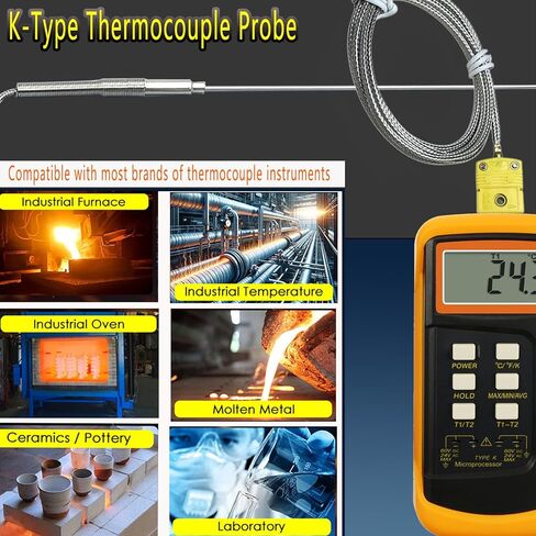 TL1917SL TL1915SL K-type probe probe كبير 6 "-0.13" مسبار صغير 6 "-0.06" قياس 40 درجة F-1100 درجة فهرنهايت in Kuwait