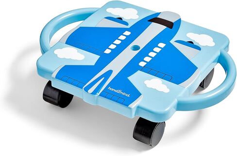Hande2Mind Blue Plane Glider Scooter Board ، لوحة سكوتر الأرضية ، ألعاب المحرك الإجمالية ، معدات التمرين والتربية البدنية ، ألعاب الملعب ، اللعب النشط الداخلي ، الأنشطة الخارجية للأطفال in Saudi Arabia
